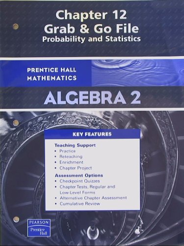 Book Prentice Hall Mathematics, Algebra 2, Grab & Go Chapter 12, Probability and Statistics free