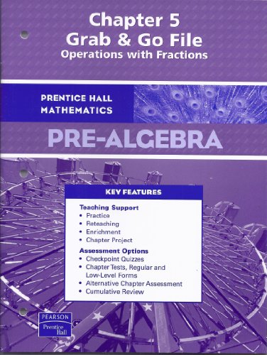 Book PH Pre-Algebra Chapter 5 Grab & Go File free
