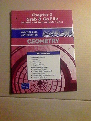 Book Geometry Chapter 3 Grab and Go File, Parallel and Perpendicular Lines ISBN 9780131658219, 0131658212 by Pearson Prentice Hall free