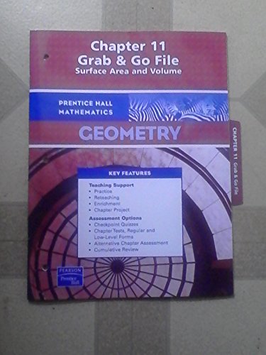 Book Geometry Chapter 11 Grab and Go File, Surface Area and Volume ISBN 9780131658301, 0131658301 by Pearson Prentice Hall free