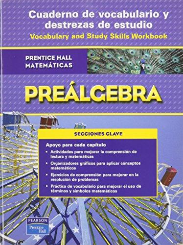 Book Prentice Hall Math Pre-algebra Spanish Vocabulary Workbook 2007c free