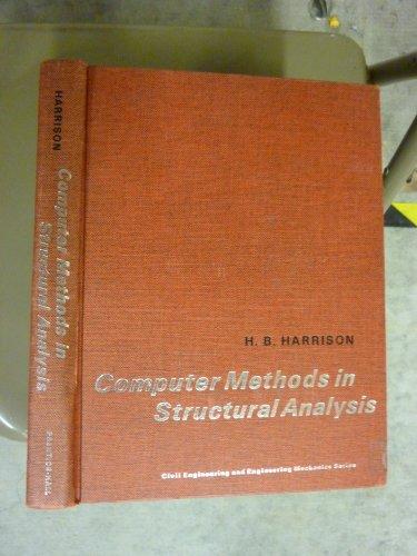 Book Computer methods in structural analysis (Civil engineering and engineering mechanics series) free