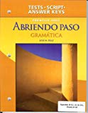 Book Abriendo Paso Gramatica - Teacher's Edition: Gramatica Tests, Tapescript, and Answer Key (Spanish Edition) free