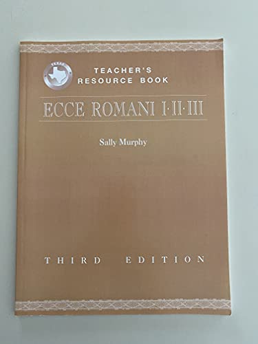 Book Ecce Romani I-II-III (1-2-3) Teacher's Resource Book (Florida) free