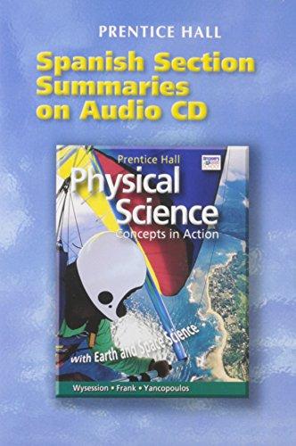 Book Prentice Hall High School Physical Science Spanish Study Guide On Audio Cd 2004c free