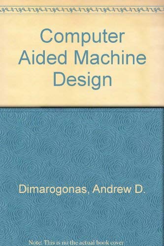 Book Computer Aided Machine Design free