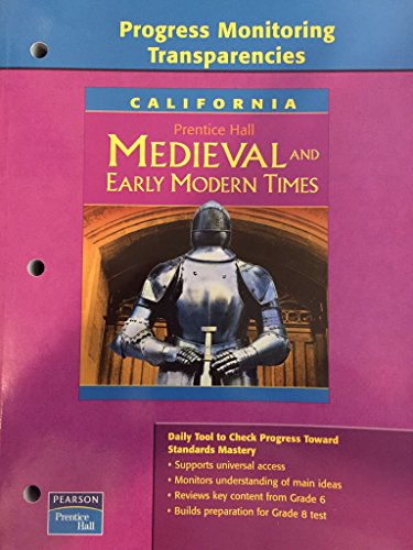 Book Progress Monitoring Transparencies California Medieval and Early Modern Times free