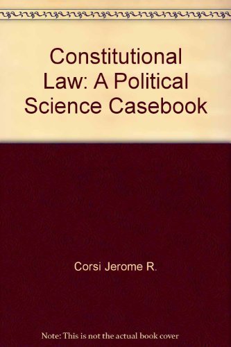 Book Constitutional Law: A Political Science Casebook free