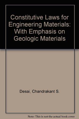 Book Constitutive laws for engineering materials, with emphasis on geologic materials free