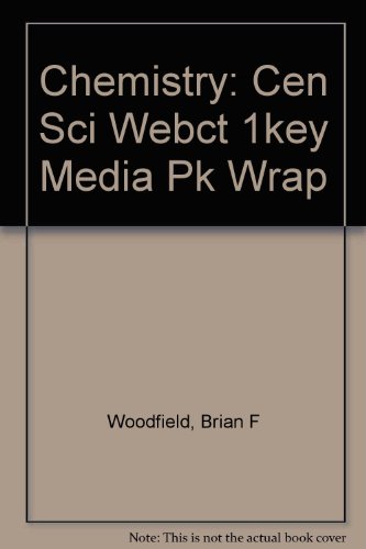 Book Chemistry: Cen Sci Webct 1key Media Pk Wrap free