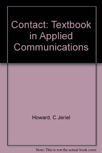 Book Contact : A Textbook In Applied Communications free