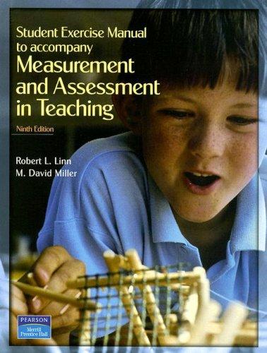 Book Student Exercise Manual for Measurement and Assessment in Teaching free