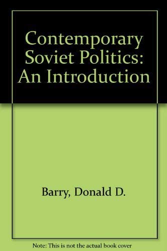 Book Contemporary Soviet politics: An introduction free