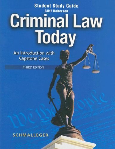 Book Student Study Guide for Criminal Law Today: An Introduction with Capstone Cases free