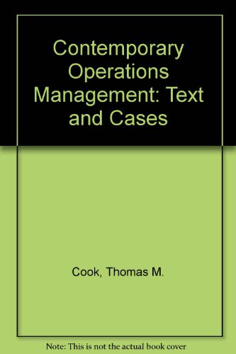 Book Contemporary operations management: Text and cases free