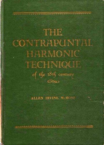 Book Contrapuntal Harmonic Technique Of The Eighteenth Century free