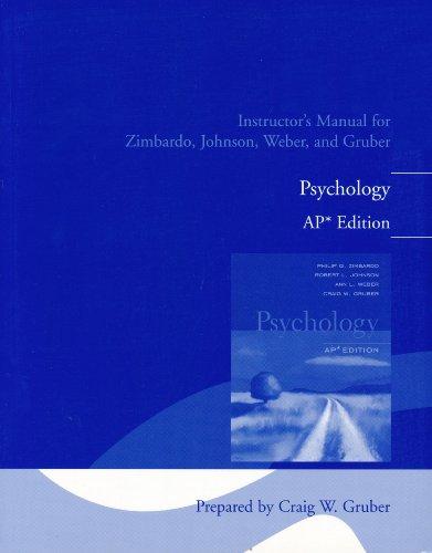 Book Instructor's Manual for Zimbardo, Johnson, Weber, and Gruber Psychology, AP Edition free