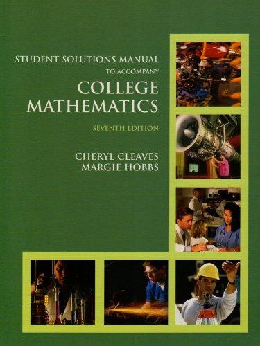 Book Student Solutions Manual for College Mathematics free