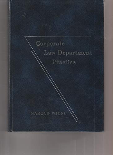 Book Corporate Law Department Practice free
