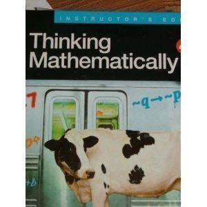 Book Thinking Mathematically, Instructor's Edition, 4th free
