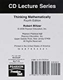 Book CD Lecture Series for Thinking Mathematically free