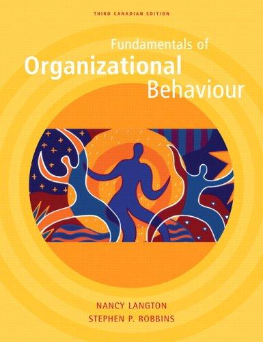 Book Fundamentals of Organizational Behaviour, Third Canadian Edition free