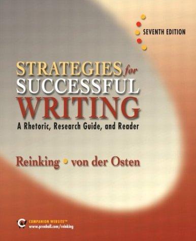 Book Strategies for Successful Writing: Seventh Edition free