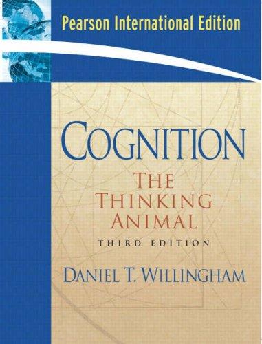 Book Cognition: The Thinking Animal (international Edition) free