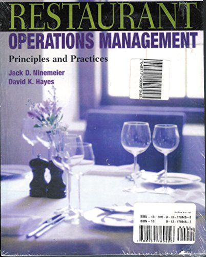 Book Restaurant Operatn Mangemt Prin& Hosp Res Pk free