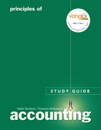 Book Principles of Accounting Study Guide free