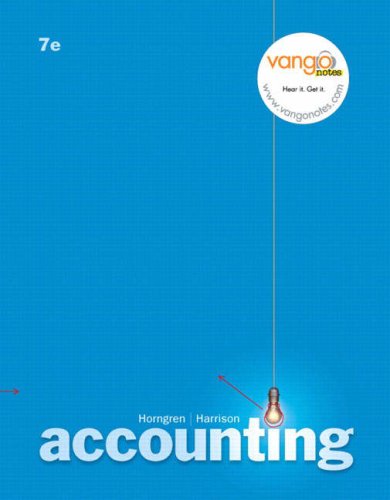 Book Accounting 7e: Study Guide (Chapters 12-25) free