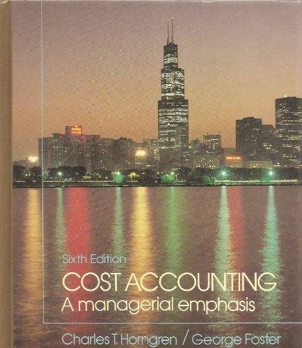 Book Cost accounting: A managerial emphasis free
