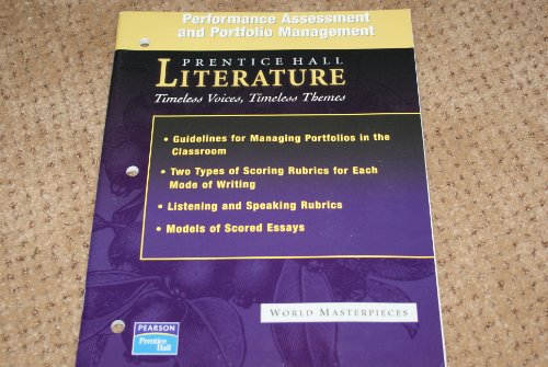 Book Prentice Hall World Masterpieces Performance Assessment And Portfolio Management Back Line Masters Grade 12 free