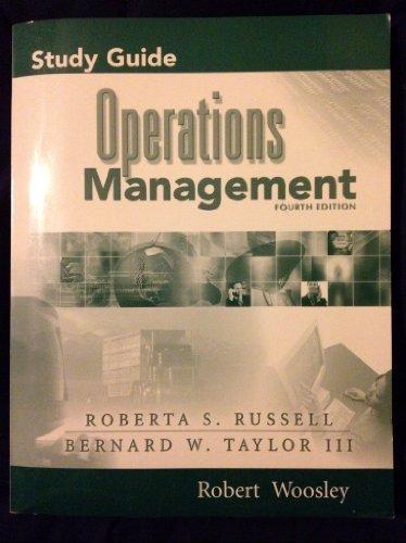 Book Study Guide to Accompany Operations Management, Fourth Edition free