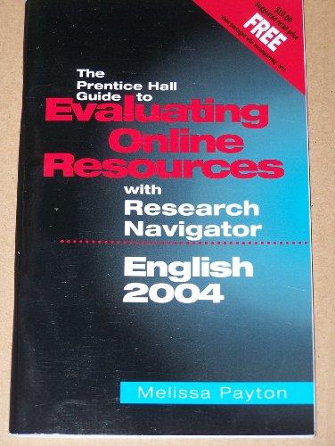 Book The Prentice Hall Guide to Evaluating Online Resources with Research Navagator, English 2004 free