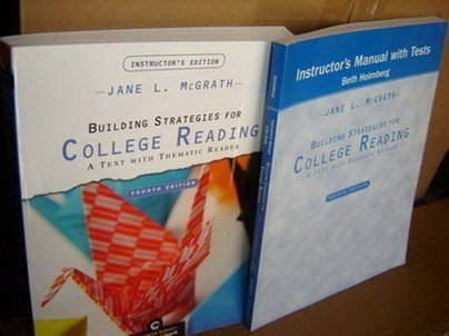Book Building Strategies for College Reading: A Text with Thematic Reader [Instructor's Edition] free