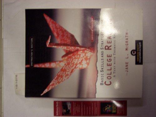 Book Basic Skills and Strategies for College Reading: A Text with Thematic Reading (Instructor's Edition) free