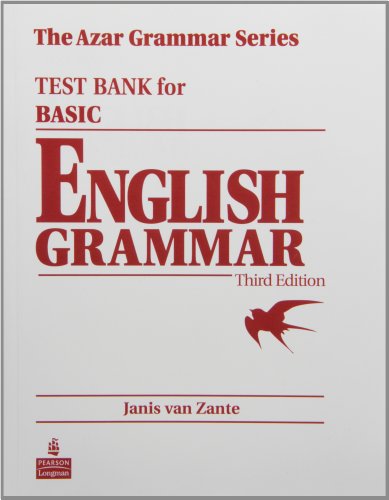 Book Test Bank for Basic English Grammar, Third Edition free