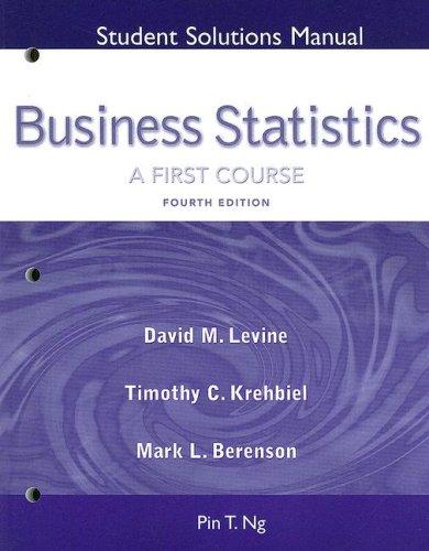 Book Student Solutions Manual for Business Statistics, 1st Course free