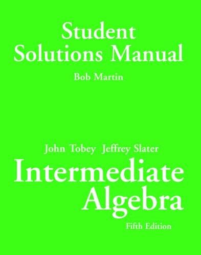 Book Intermediate Algebra: Student Solutions Manual Internal free