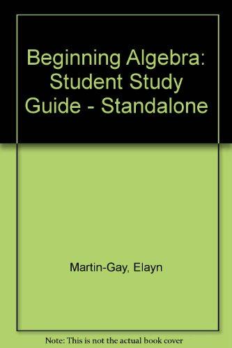 Book Student Study Guide - Standalone for Beginning Algebra free