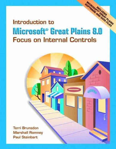 Book Introduction to Microsoft Great Plains: An Integrated Approach free