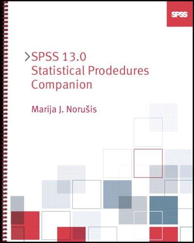 Book Spss 13.0 Statistical Procedures Companion free