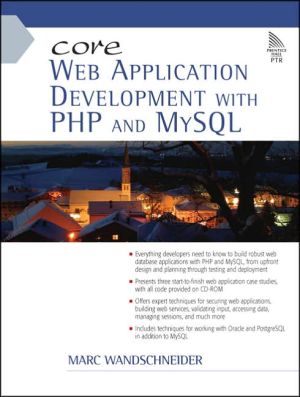 Book Core Web Application Development with PHP and MySQL free