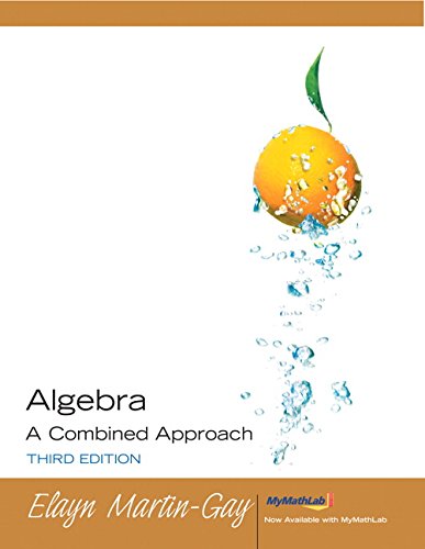 Book Algebra: A Combined Approach free