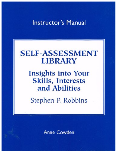 Book Self-assessment Library Insights Into Your Skills, Interests, and Abilities - Instructor's Manual free