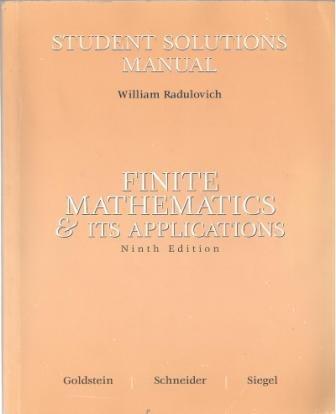 Book Finite Math and Its Applications: Student's Solutions Manual free