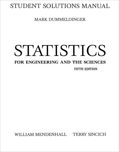 Book Student Solutions Manual for Statistics for Engineering and the Sciences free