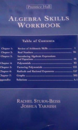 Book Algebra Skills Workbook free