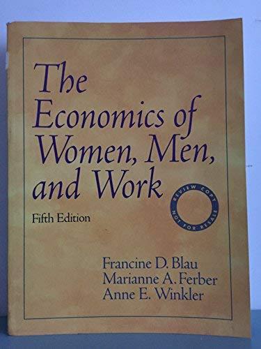 Book The Economics Of Women, Men, And Work free